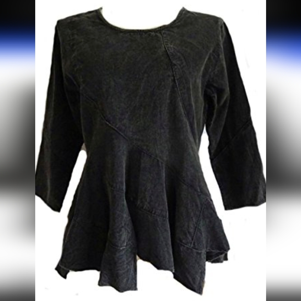 Sacred Threads Courderoy Lagenlook Top